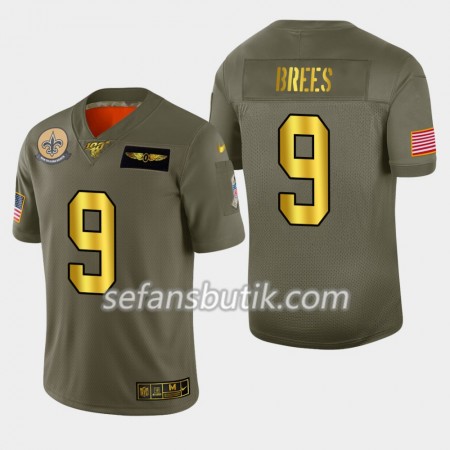 New Orleans Saints Tröjor Drew Brees 9 Nike 2019 Salute to Service 100th - Herr New Orleans Saints Tröjor Drew Brees 9 Nike 2019 Salute to Service 100th - Herr